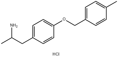 1-{4-[(4-Methylphenyl)methoxy]phenyl}propan-2-amine Hydrochloride Structure