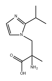 1H-Imidazole-1-propanoic acid, &alpha;-amino-&alpha;-methyl-2-(1-methylethyl)- Structure