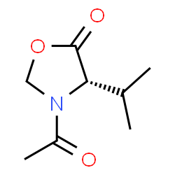 5-Oxazolidinone, 3-acetyl-4-(1-methylethyl)-, (4S)- (9CI) Structure