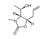 (4R,5S)-5-allyl-4-((R)-1-hydroxyethyl)-3-methyloxazolidin-2-one结构式