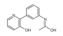 N-[3-(3-hydroxypyridin-2-yl)phenyl]acetamide结构式