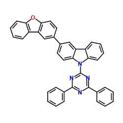 3-(2-Dibenzofuranyl)-9-(4,6-diphenyl-1,3,5-triazin-2-yl)-9H-carbazole structure