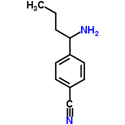 4-(1-Aminobutyl)benzonitrile Structure