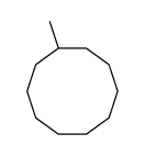 CYCLODECANE,METHYL- Structure