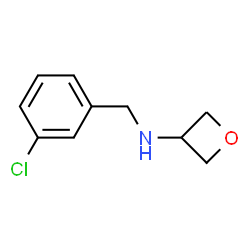 N-(3-Chlorobenzyl)oxetan-3-amine结构式