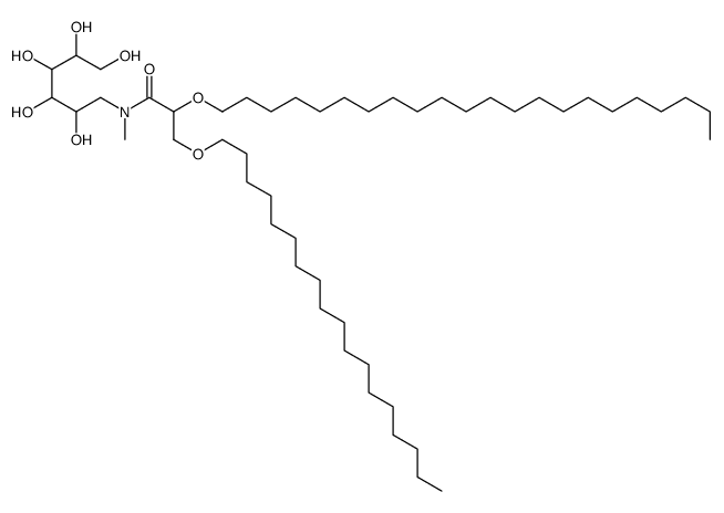 2-docosoxy-N-methyl-3-octadecoxy-N-(2,3,4,5,6-pentahydroxyhexyl)propan amide Structure