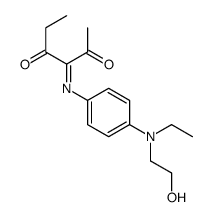 3-[4-[ethyl(2-hydroxyethyl)amino]phenyl]iminohexane-2,4-dione Structure