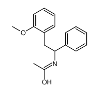 N-[2-(2-methoxyphenyl)-1-phenylethyl]acetamide Structure