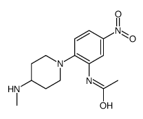 N-[2-[4-(methylamino)piperidin-1-yl]-5-nitrophenyl]acetamide结构式