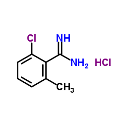 2-Chloro-6-methylbenzenecarboximidamide hydrochloride (1:1) structure