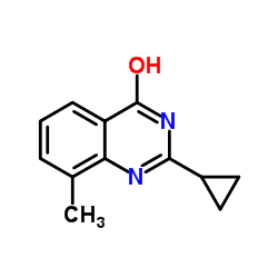 2-Cyclopropyl-8-methyl-4-quinazolinol Structure