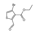 4-bromo-2-formyl-thiophene-3-carboxylic acid ethyl ester结构式