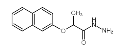 2-(2-萘氧基)丙酰肼结构式