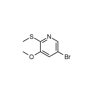 5-溴-3-甲氧基-2-(甲硫基)吡啶结构式