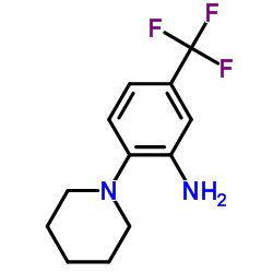 2-哌啶-1-基-5-(三氟甲基)苯胺结构式