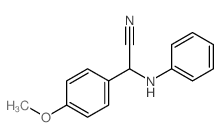 Benzeneacetonitrile, 4-methoxy-α-(phenylamino)- structure