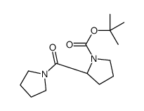 (S)-2-(吡咯烷-1-羰基)吡咯烷-1-羧酸叔丁酯结构式