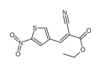 ethyl 2-cyano-3-(5-nitrothiophen-3-yl)prop-2-enoate Structure