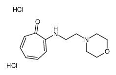 2-morpholin-4-ium-4-ylethyl-(7-oxocyclohepta-1,3,5-trien-1-yl)azanium,dichloride结构式