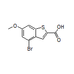 4-Bromo-6-methoxybenzo[b]thiophene-2-carboxylic Acid Structure