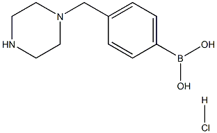 {4-[(piperazin-1-yl)methyl]phenyl}boronic acid hydrochloride picture