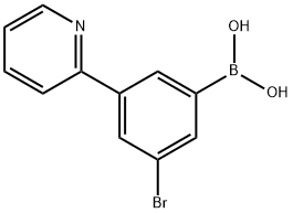 3-(Pyridin-2-yl)-5-bromophenylboronic acid图片