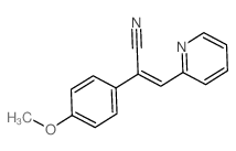 Benzeneacetonitrile,4-methoxy-a-(2-pyridinylmethylene)- structure