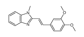 2-(3,4-dimethoxy-styryl)-1-methyl-1H-benzoimidazole Structure