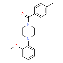 1-(2-methoxyphenyl)-4-(4-methylbenzoyl)piperazine Structure