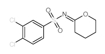 Benzenesulfonamide,3,4-dichloro-N-(tetrahydro-2H-pyran-2-ylidene)- Structure