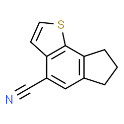 6H-Indeno[4,5-b]thiophene-4-carbonitrile,7,8-dihydro-(9CI)结构式