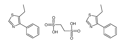 ethane-1,2-disulfonic acid,5-ethyl-4-phenyl-1,3-thiazole Structure