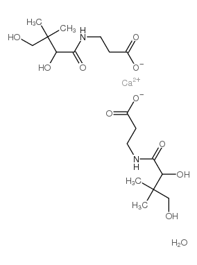 泛酸钙水和物结构式