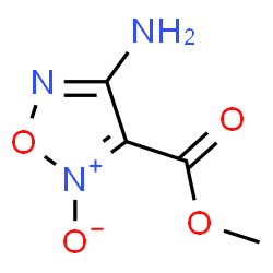 1,2,5-Oxadiazole-3-carboxylicacid,4-amino-,methylester,2-oxide(9CI) Structure