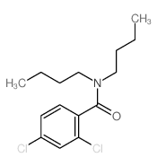 N,N-dibutyl-2,4-dichloro-benzamide结构式