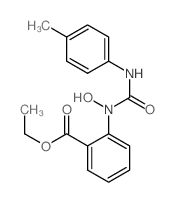 ethyl 2-[hydroxy-[(4-methylphenyl)carbamoyl]amino]benzoate结构式