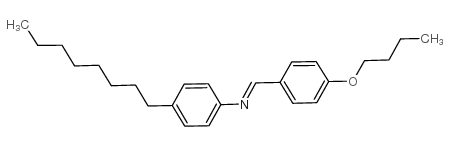 p-butoxybenzylidene-p-octylaniline Structure