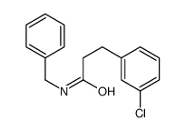 N-benzyl-3-(3-chlorophenyl)propanamide Structure