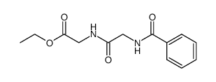 N-(Benzoylglycyl)glycine ethyl ester结构式