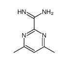 4,6-二甲基嘧啶-2-甲脒结构式