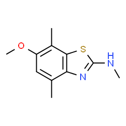 2-Benzothiazolamine,6-methoxy-N,4,7-trimethyl-(9CI) Structure