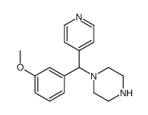 1-[(3-methoxyphenyl)-pyridin-4-ylmethyl]piperazine Structure