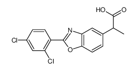 2-(2,4-Dichlorophenyl)-α-methyl-5-benzoxazoleacetic acid structure