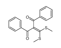 2-[bis(methylsulfanyl)methylidene]-1,3-diphenylpropane-1,3-dione Structure