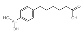 6-(4-dihydroxyarsanylphenyl)hexanoic acid structure