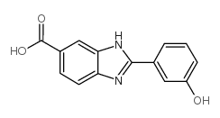 2-(3-羟基苯基)-3H-苯并咪唑-5-羧酸结构式