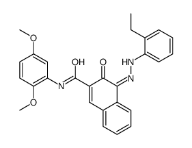 N-(2,5-dimethoxyphenyl)-4-[(2-ethylphenyl)azo]-3-hydroxynaphthalene-2-carboxamide structure