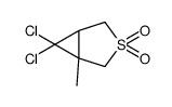 6,6-dichloro-1-methyl-3λ6-thiabicyclo[3.1.0]hexane 3,3-dioxide Structure