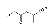 2-chloro-N-(1-cyanoethyl)-N-methylacetamide Structure