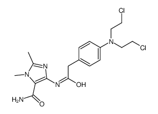 5-[[2-[4-[bis(2-chloroethyl)amino]phenyl]acetyl]amino]-2,3-dimethylimidazole-4-carboxamide Structure